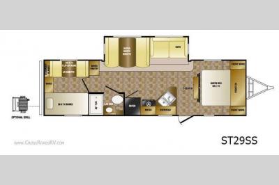 Floorplan - 2012 CrossRoads RV Sunset Trail ST29SS