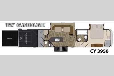 Floorplan - 2013 Heartland Cyclone 3950