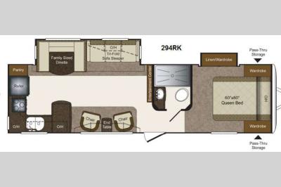 Floorplan - 2013 Keystone RV Laredo Super Lite 294RK