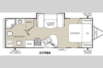 Floorplan - 2013 Coachmen RV Freedom Express 237RBS