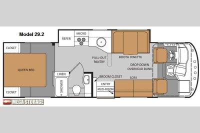 Floorplan - 2013 Thor Motor Coach ACE 29 2