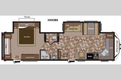 Floorplan - 2013 Keystone RV Sprinter 300KBS