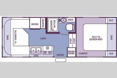 Floorplan - 2006 Forest River RV Rockwood 2150