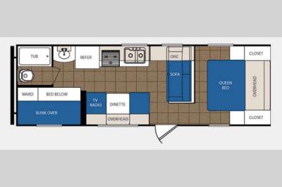 Floorplan - 2014 Prime Time Manufacturing Avenger 26BH