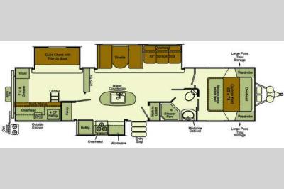 Floorplan - 2014 EverGreen RV Sun Valley S300BHSL