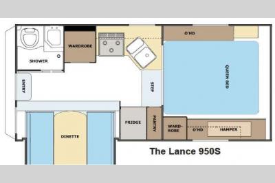 Floorplan - 2014 Lance 950S
