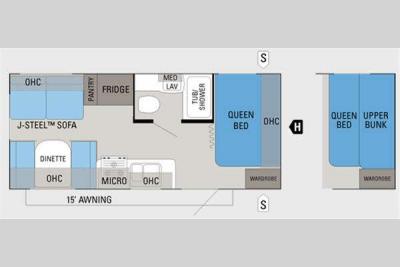 Floorplan - 2014 Jayco Jay Flight 19RD