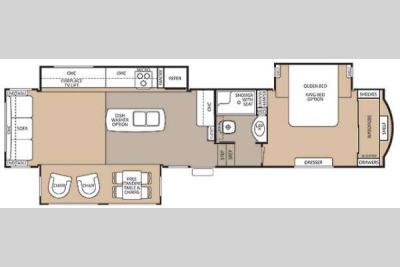 Floorplan - 2014 Forest River RV Cedar Creek 36CKTS