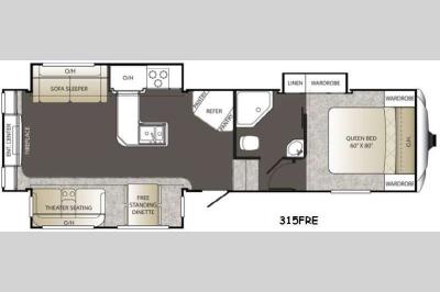 Floorplan - 2015 Keystone RV Outback 315FRE