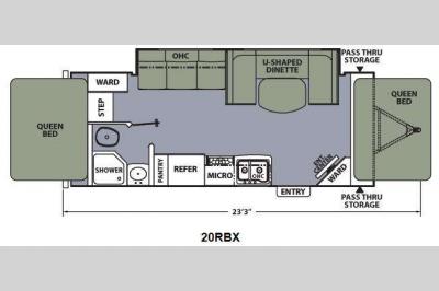 Floorplan - 2015 Coachmen RV Apex Ultra-Lite 20RBX
