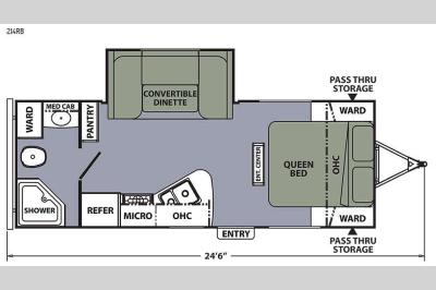 Floorplan - 2015 Coachmen RV Apex Ultra-Lite 214RB