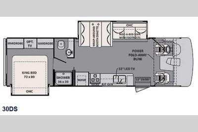 Floorplan - 2015 Forest River RV FR3 30DS