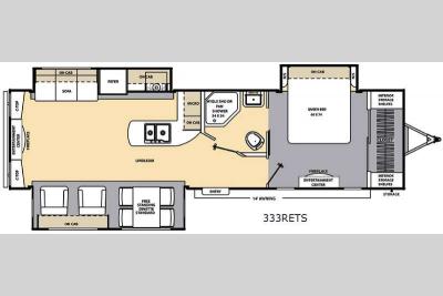 Floorplan - 2015 Coachmen RV Catalina 333RETS