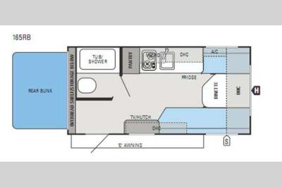 Floorplan - 2015 Jayco Jay Flight Swift SLX 165RB