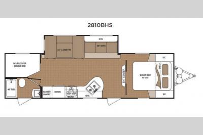 Floorplan - 2015 Dutchmen RV Aspen Trail 2810BHS