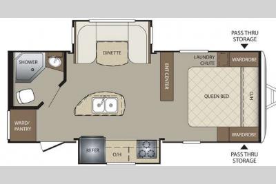 Floorplan - 2015 Keystone RV Bullet 220RBI