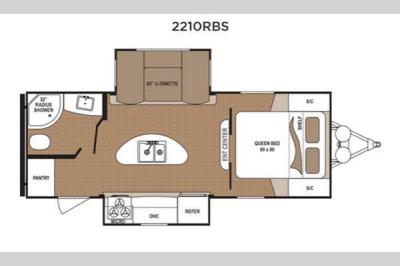 Floorplan - 2015 Dutchmen RV Aspen Trail 2210RBS