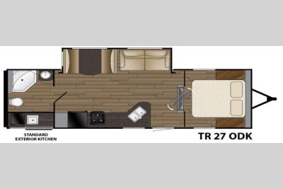 Floorplan - 2016 Heartland Trail Runner 27ODK