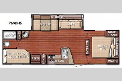 Floorplan - 2016 Gulf Stream RV Conquest 269BHG SE