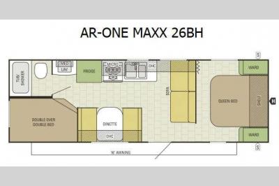 Floorplan - 2016 Starcraft AR-ONE MAXX 26BH