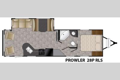 Floorplan - 2016 Heartland Prowler 28P RLS