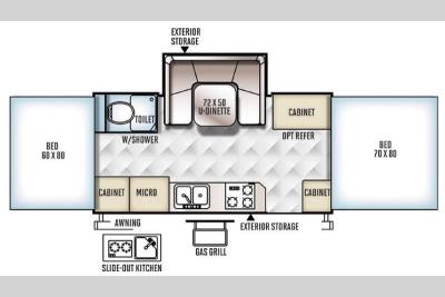 Floorplan - 2016 Forest River RV Rockwood High Wall Series HW277