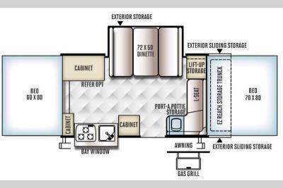 Floorplan - 2016 Forest River RV Rockwood Premier 2514G