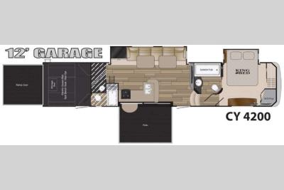 Floorplan - 2016 Heartland Cyclone 4200
