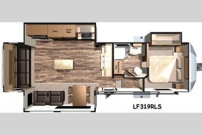 Floorplan - 2016 Open Range RV Light LF319RLS