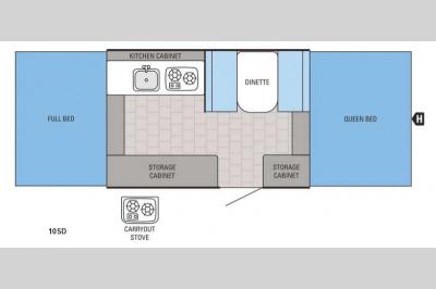 Floorplan - 2016 Jayco Jay Series Sport 10SD
