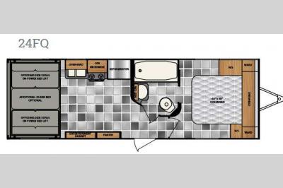 Floorplan - 2016 Winnebago Industries Towables Spyder 24FQ