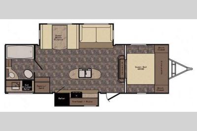 Floorplan - 2016 CrossRoads RV Sunset Trail Grand Reserve ST26RB