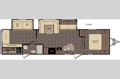 Floorplan - 2017 CrossRoads RV Zinger ZT32SB