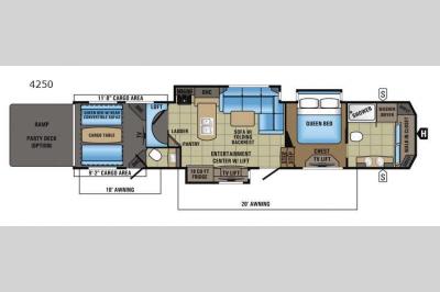 Floorplan - 2017 Jayco Seismic 4250