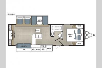 Floorplan - 2017 Dutchmen RV Kodiak Ultimate 291RESL