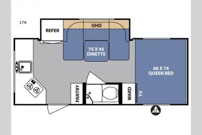 Floorplan - 2017 Forest River RV R Pod RP-179