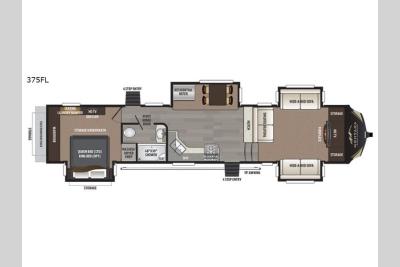 Floorplan - 2017 Keystone RV Montana High Country 375FL