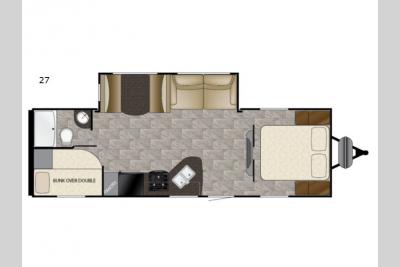 Floorplan - 2017 Heartland Trail Runner SLE 27