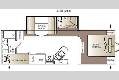 Floorplan - 2010 Keystone RV Outback 270BH