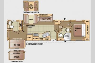 Floorplan - 2010 Jayco Eagle Super Lite 30.5DBSA