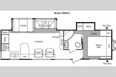 Floorplan - 2010 Keystone RV Hornet 30RKDS