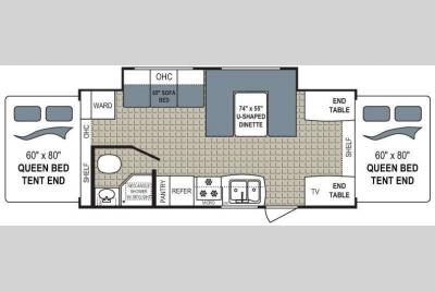 Floorplan - 2011 Dutchmen RV Aerolite 245ES