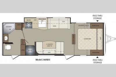 Floorplan - 2011 Keystone RV Bullet 246RBS