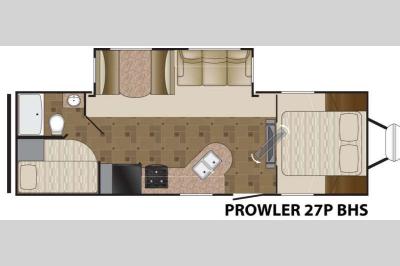 Floorplan - 2012 Heartland Prowler 27P BHS