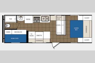 Floorplan - 2013 Prime Time Manufacturing Avenger 26BH