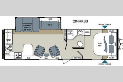 Floorplan - 2013 Dutchmen RV Aerolite 294RKSS