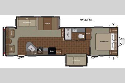 Floorplan - 2014 Keystone RV Springdale 312RLGL