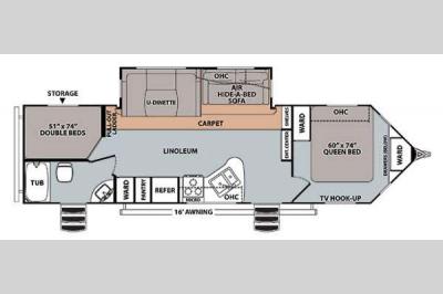 Floorplan - 2014 Forest River RV V-Cross Vibe 829VBH