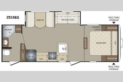 Floorplan - 2014 Keystone RV Bullet 251RBS