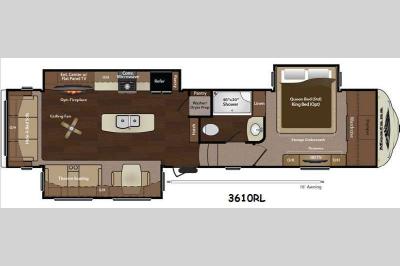 Floorplan - 2014 Keystone RV Montana 3610 RL